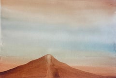 Aquarell Painting Lunar Vulcano from Vulcano Series by Artist Stella Koleszár