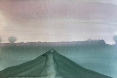 Aquarell Painting Velvet Vulcano from Vulcano Series by Artist Stella Koleszár