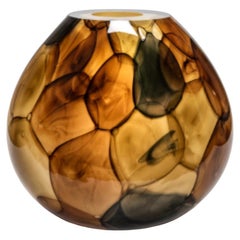 Aquarelle Round Green Vase by David Valner