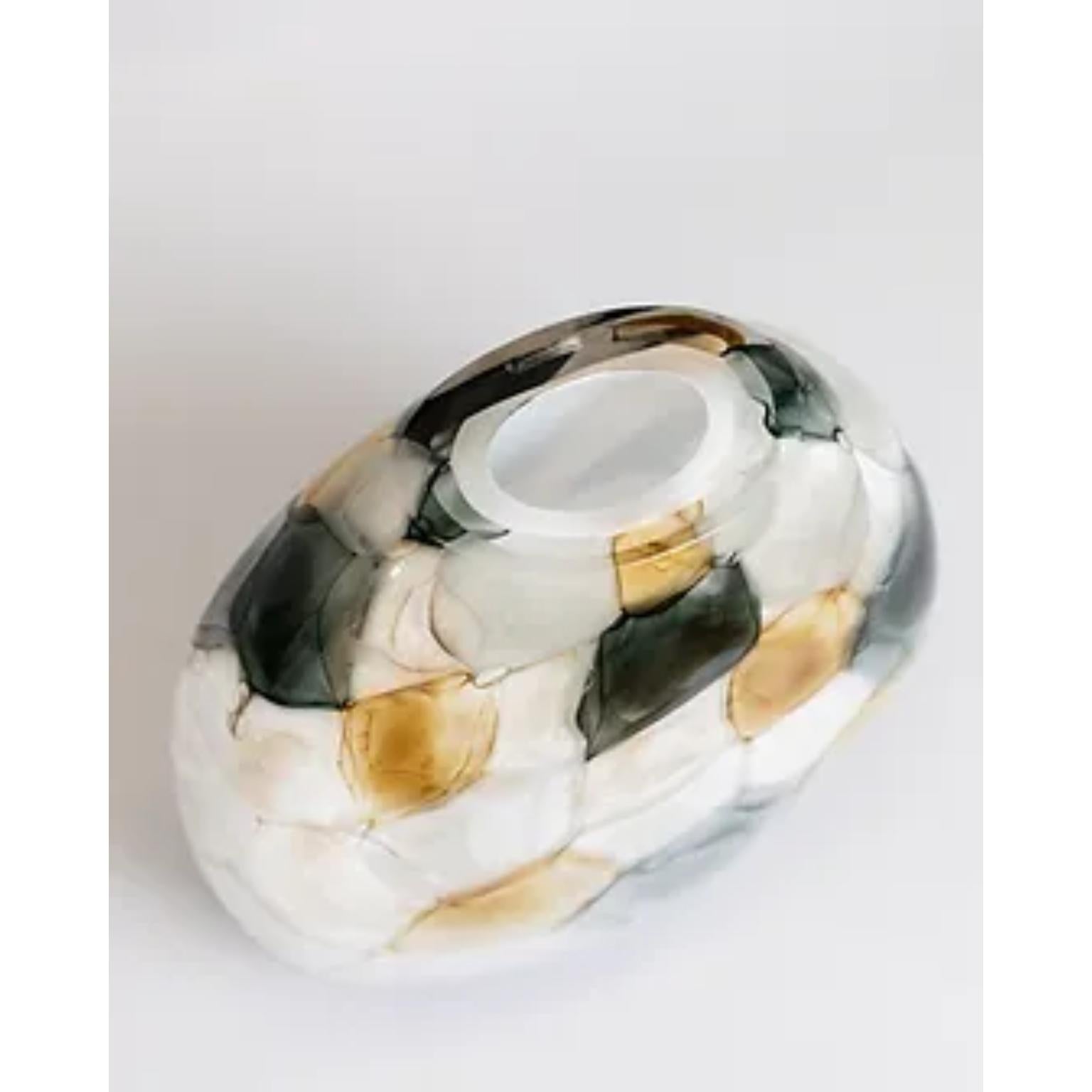 Vaso rotondo grigio Aquarelle di A. David In condizioni Nuovo in vendita a Geneve, CH