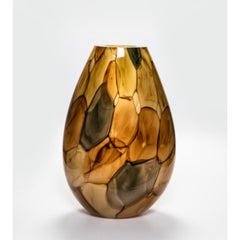 Aquarelle Tall Green Vase by David Valner