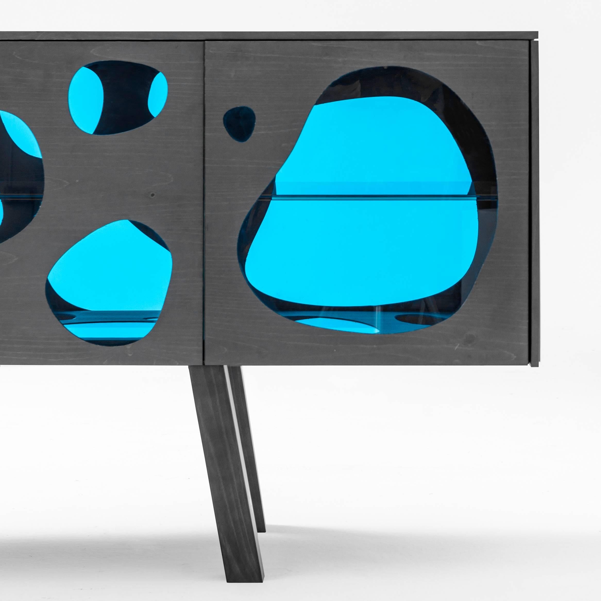 Modern Campana Brothers Sideboard Aquario Prototype Glass and Wood by BD 