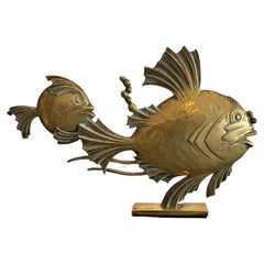 Escultura acuario firmada Rochard