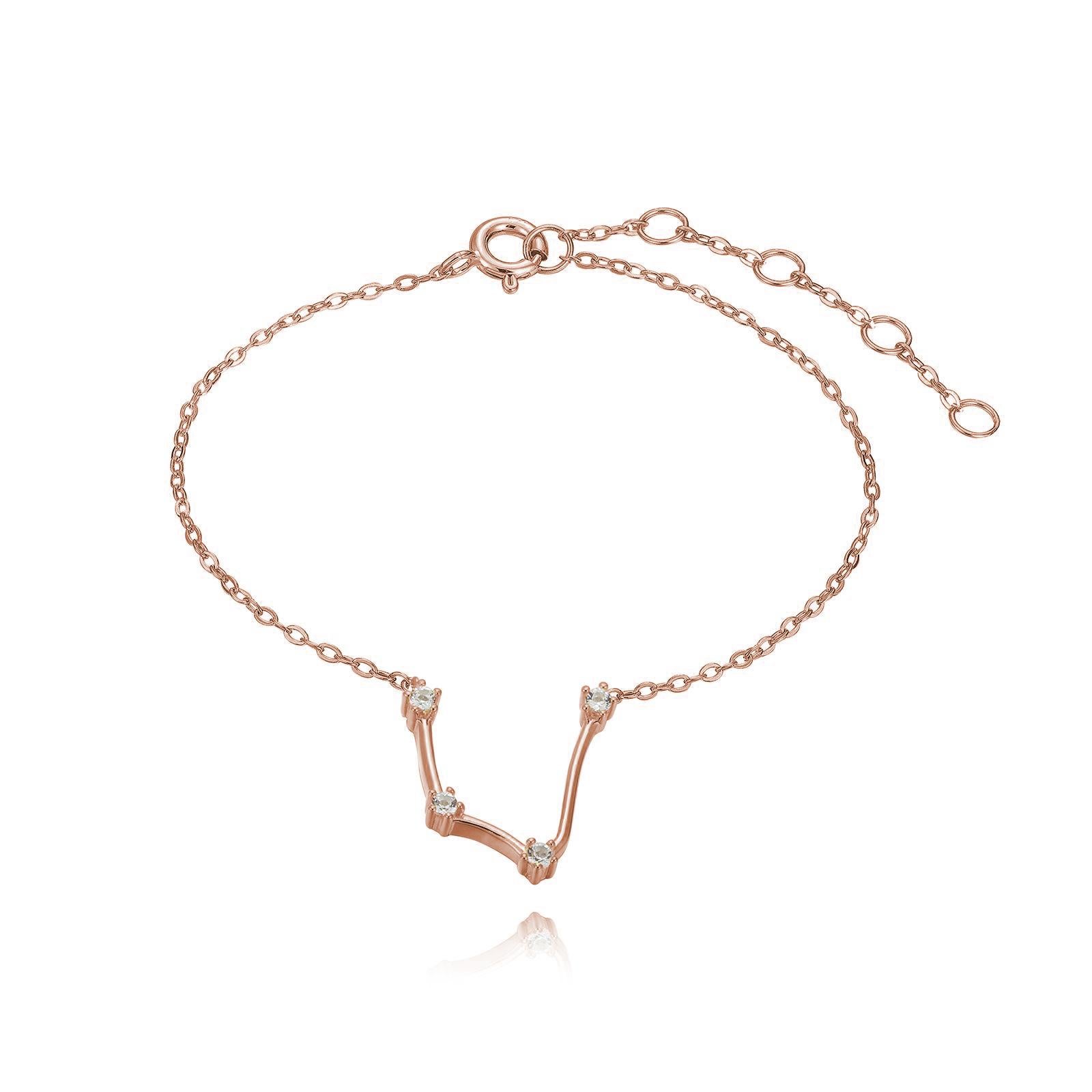 You are unique and your zodiac tells part of your story.  How your zodiac is displayed in the beautiful nighttime sky is what we want you to carry with you always. This aquarius constellation anklet shares a part of your personality with us all 