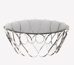Aquarius Elegant Center Table with a  Glass Top by Boca do Lobo