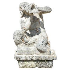 Aquarius garden sculpture, circa 1900