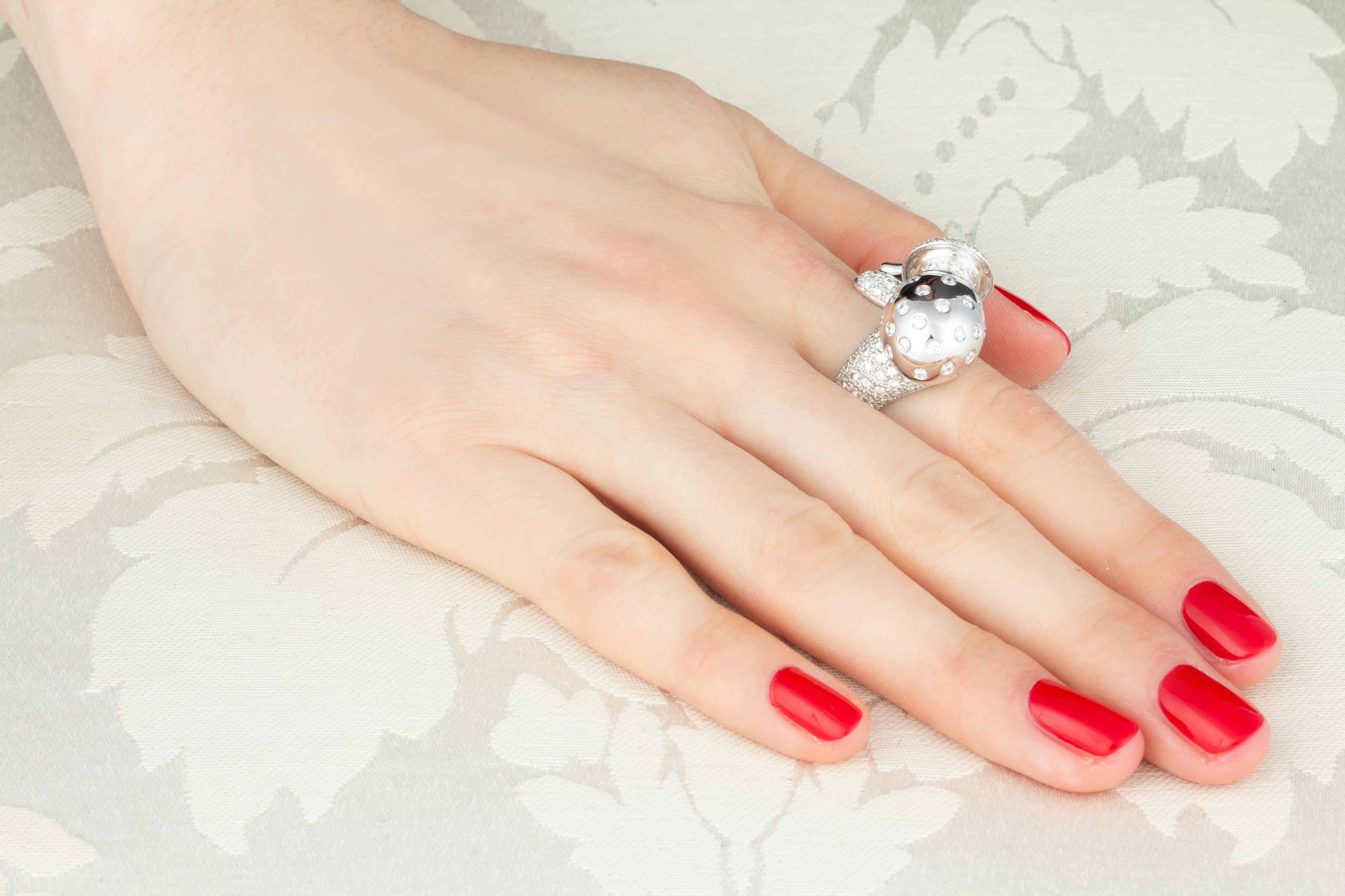 Anello Zodiac Aquarius con diamanti Design/One di Ella Gafter in vendita 5
