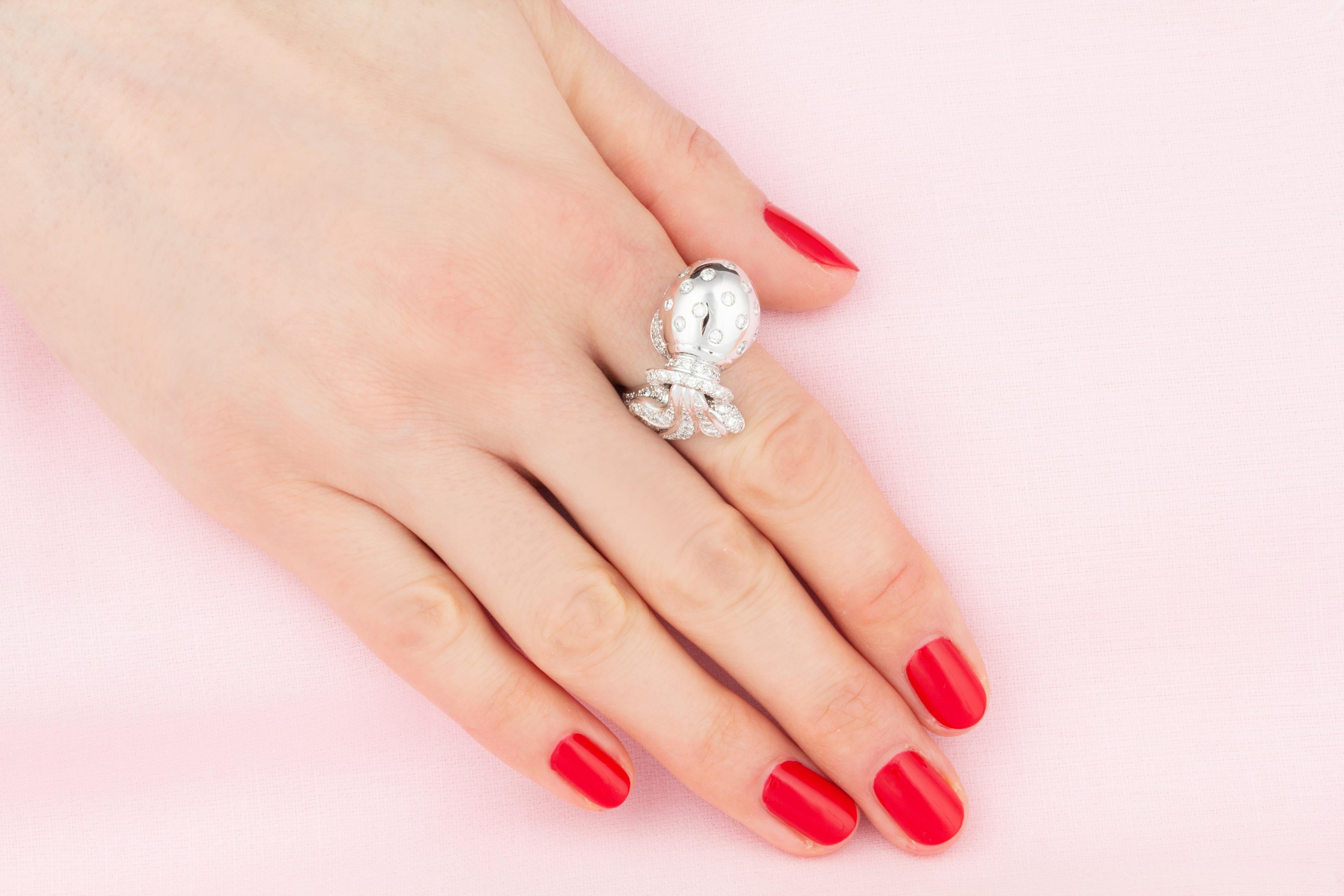 Anello Zodiac Aquarius con diamanti Design/One di Ella Gafter in vendita 2