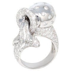 Anello Zodiac Aquarius con diamanti Design/One di Ella Gafter