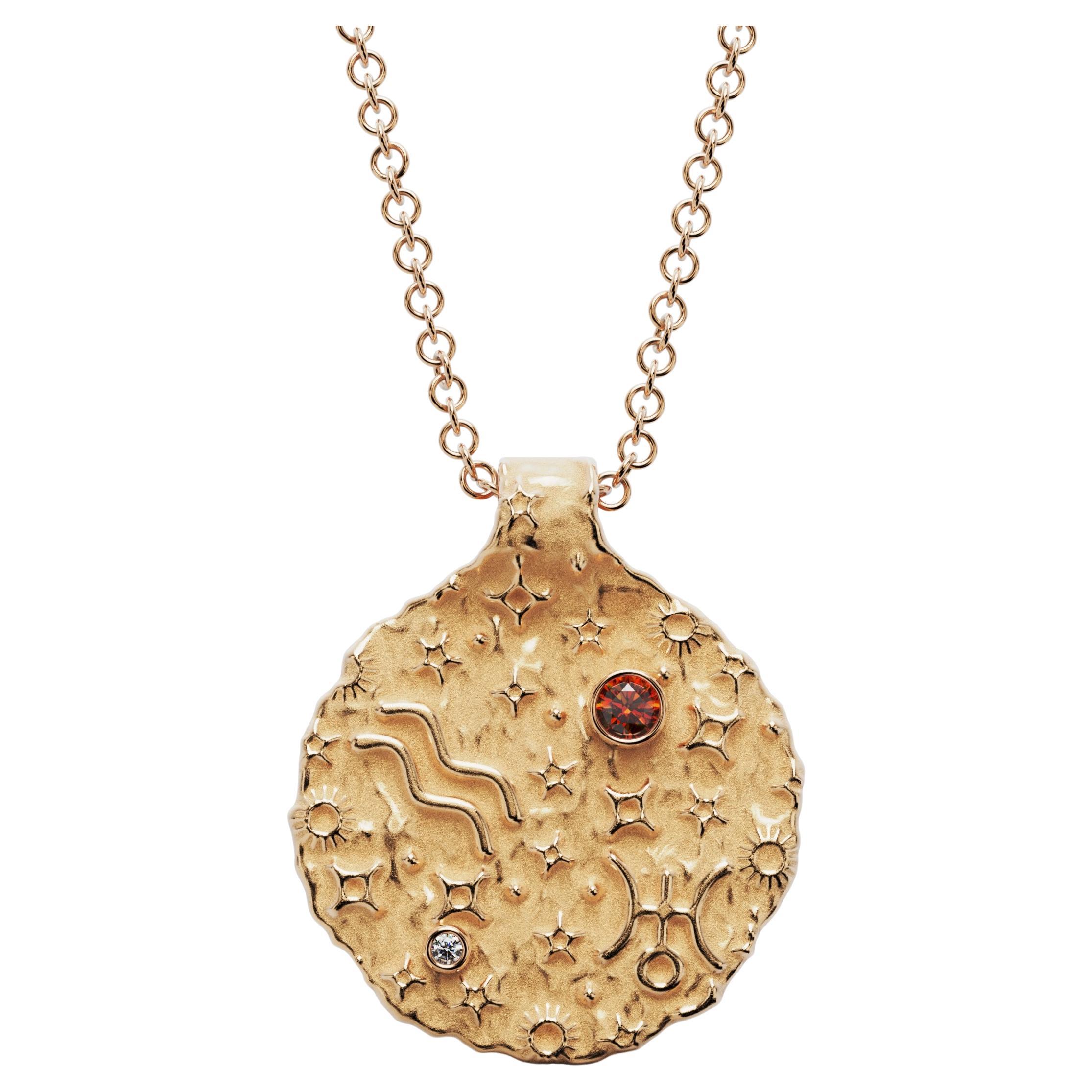 🌟 Handmade Aquarius Zodiac Pendant in 18K Gold 🌟

Celebrate your unique astrological energy with this exquisite Aquarius pendant, crafted to order in Italy by Oltremare Gioielli. This elegant round pendant (2 cm diameter) is available in yellow,