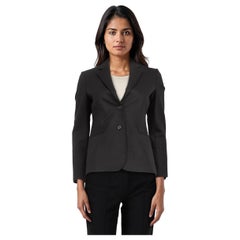 Aquascutum Black Mid Length Blazer Size S