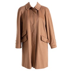 Retro Aquascutum Camel-Colored Women's Trench Coat