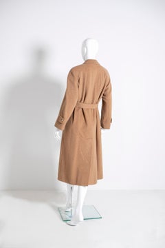 Aquascutum Coat Women's Coat 1990s Camel-Colored