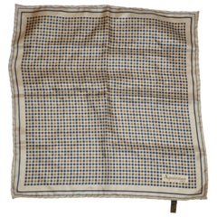 Used Aquascutum Iconic Men's Silk Handkerchief