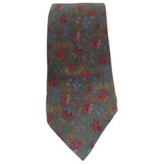 Aquascutum multicoloured silk tie