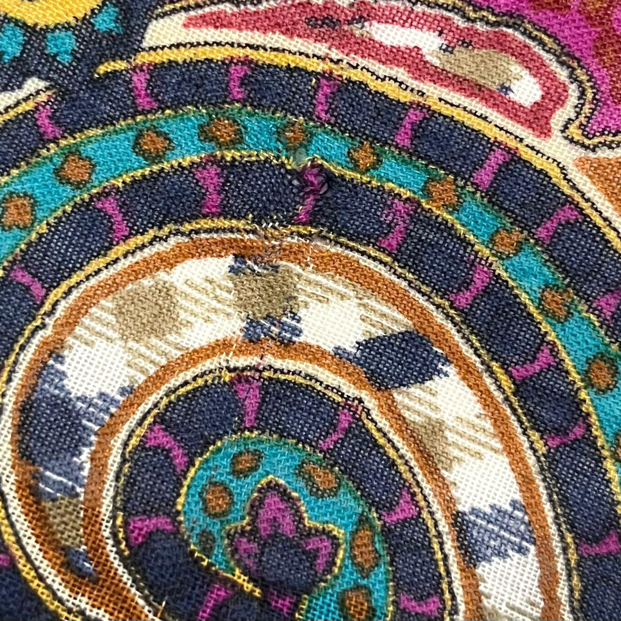 Women's Aquascutum Silk & Wool Blend Paisley Scarf