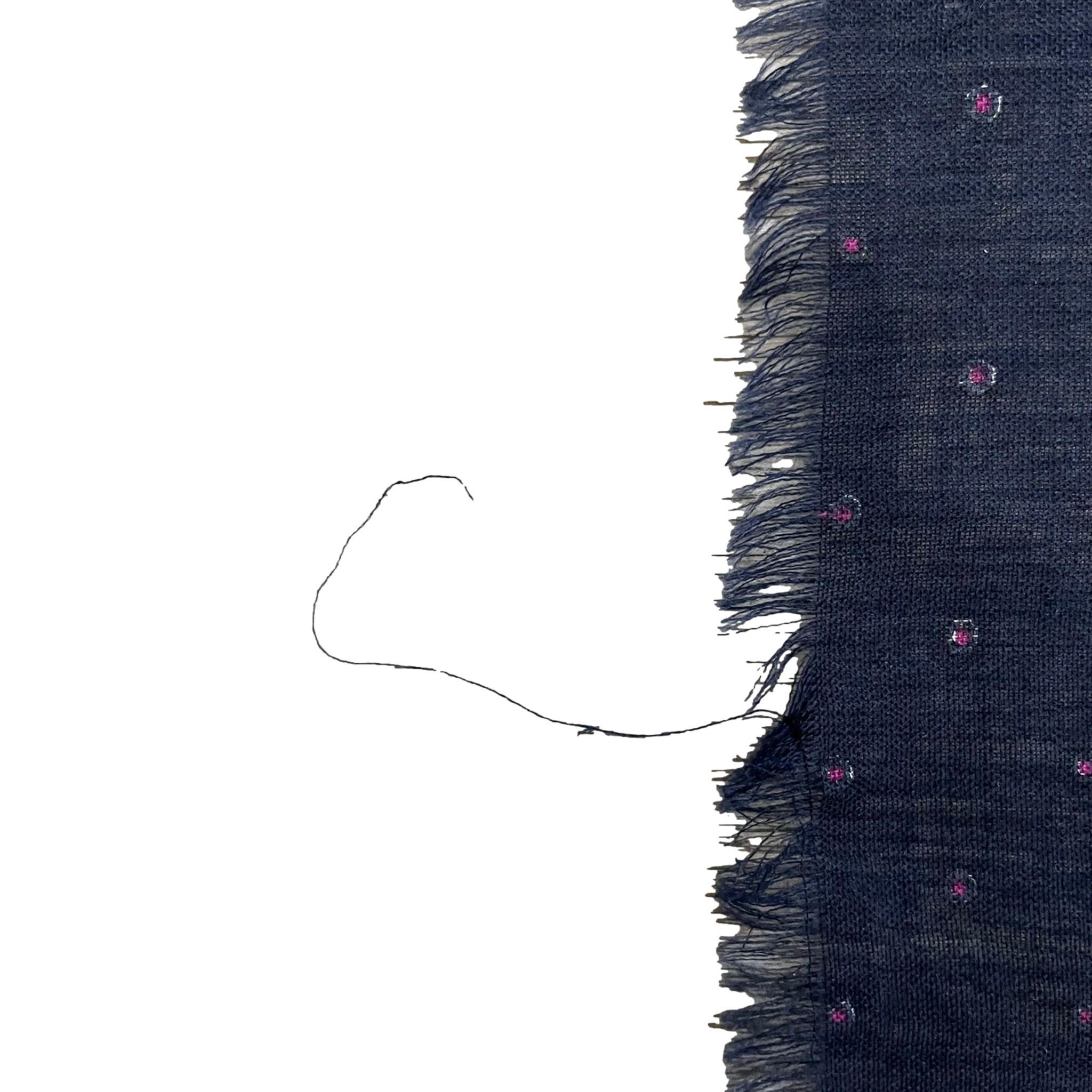 Aquascutum Silk & Wool Blend Paisley Scarf 2