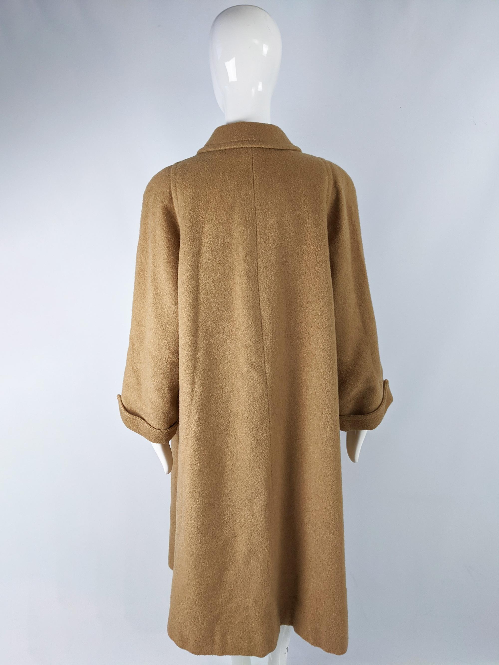 Aquascutum Vintage Camelhair Long Swing Coat, 1960s For Sale 1