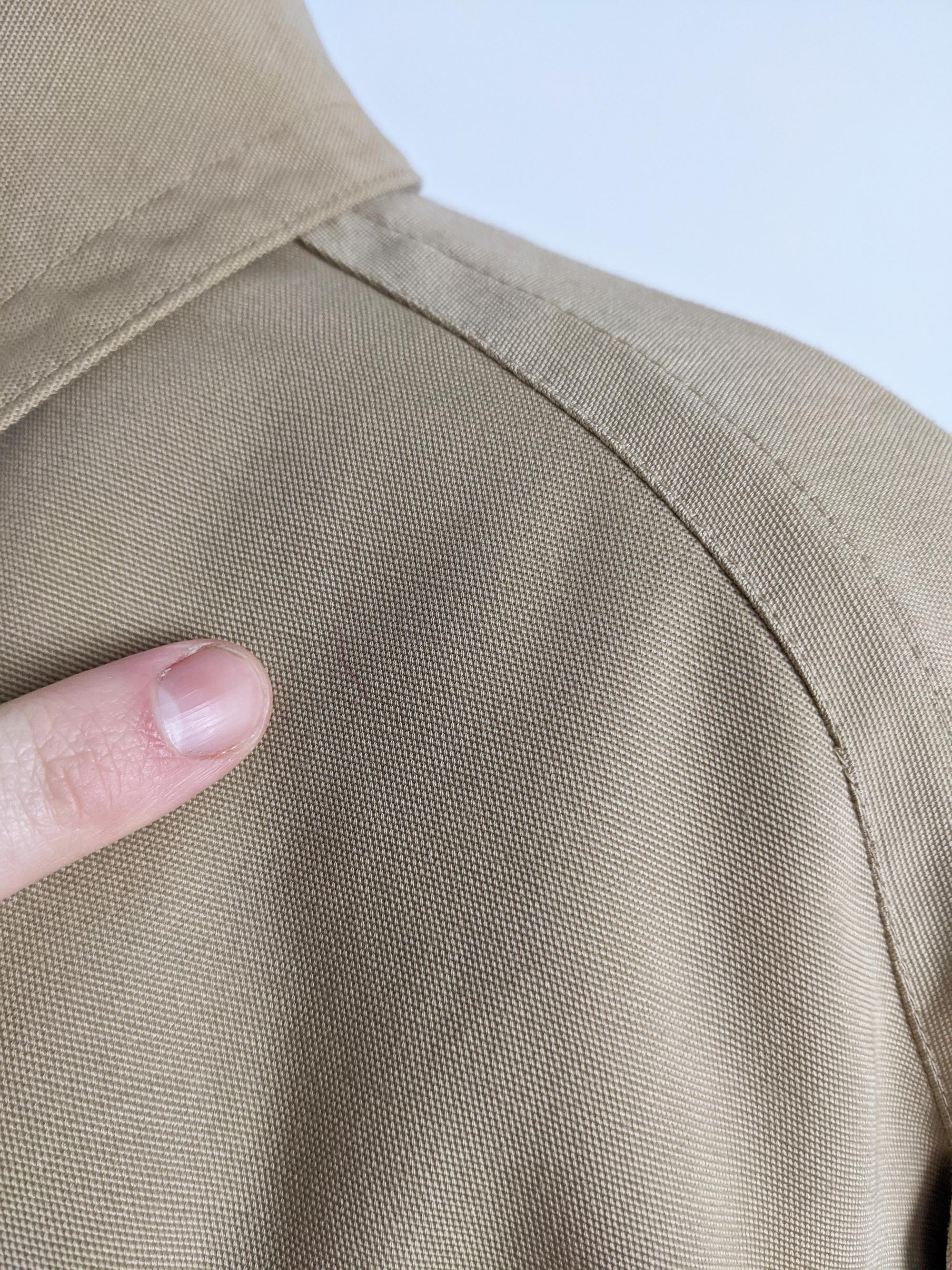 Women's Aquascutum Vintage Dramatic Gabardine Trench Cape Coat with Wool Lining, 1970s For Sale