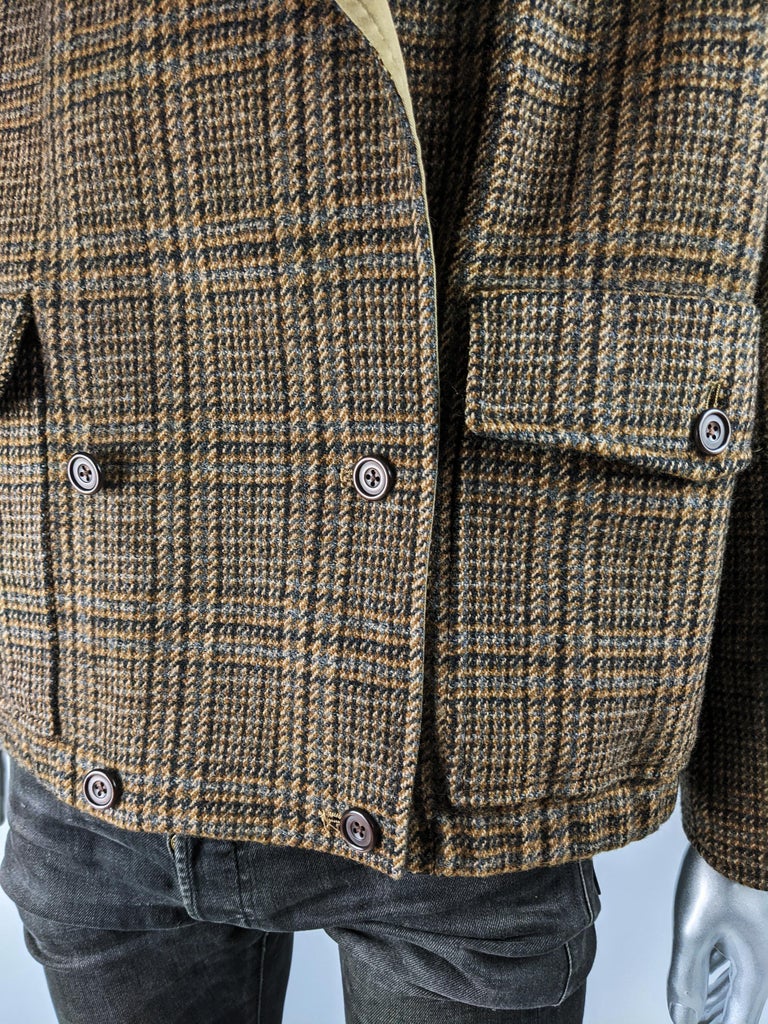 Aquascutum Vintage Mens Brown Tweed Jacket at 1stDibs | mens brown tweed  blazer