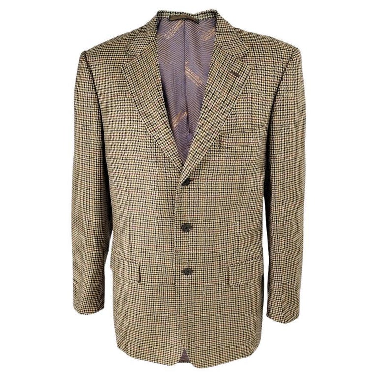 Aquascutum Vintage Mens Virgin Wool and Cashmere Blazer For Sale at 1stDibs