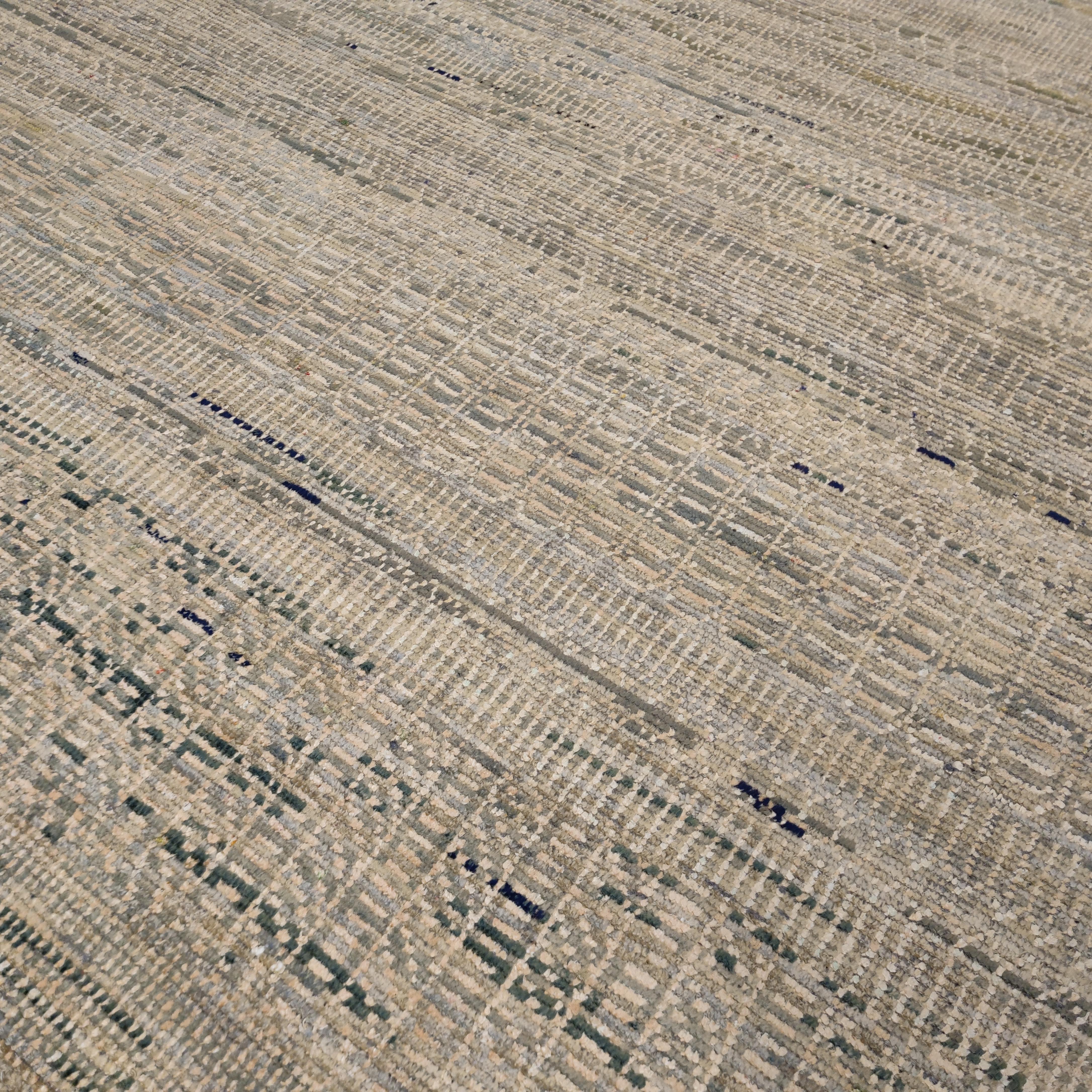 Organic Modern Aquasilk Wool and Sari Silk Imara Rug by Alberto Levi Gallery For Sale