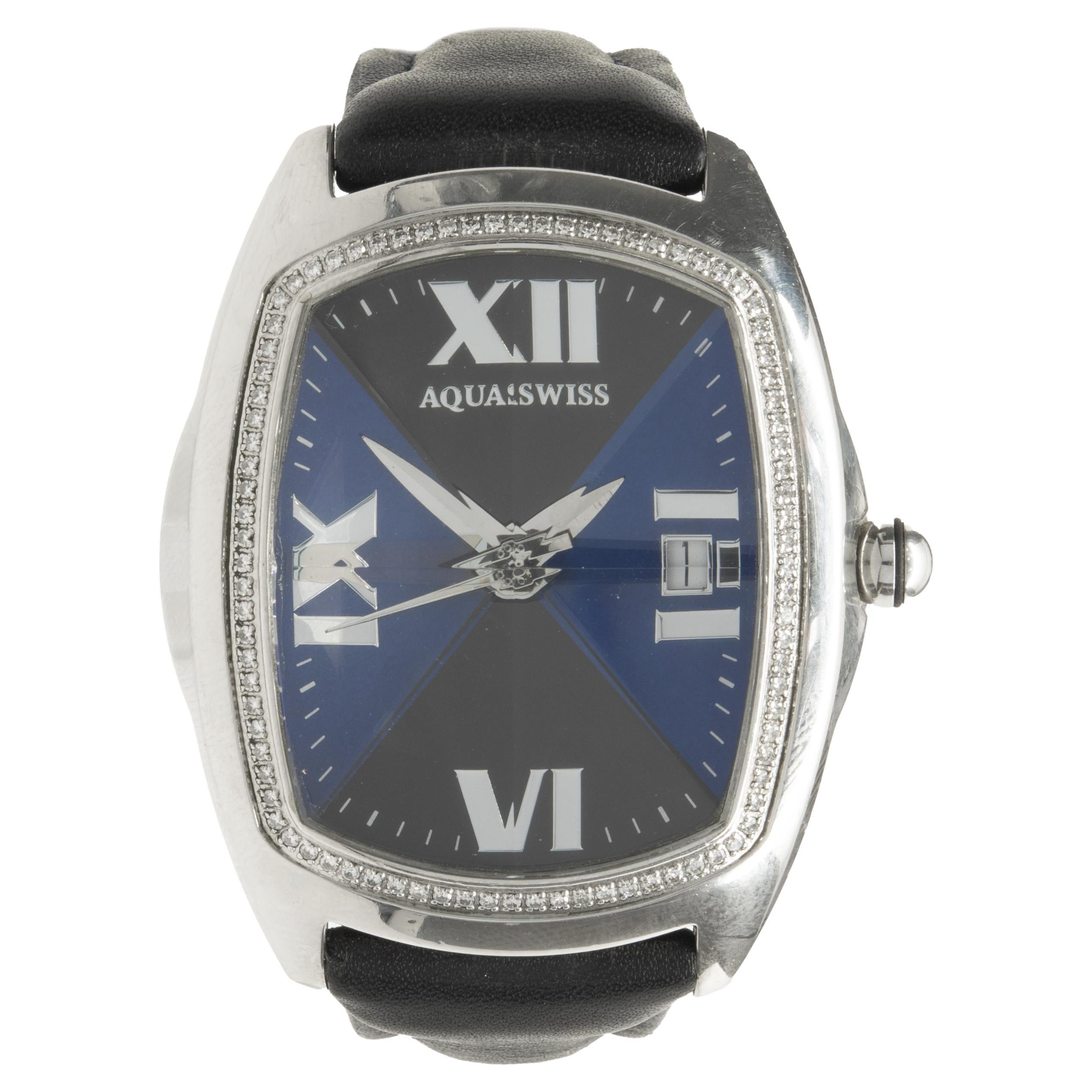 AquaSwiss Stainless Steel and Diamond Fantasy Watch at 1stDibs | aquaswiss  diamond watch, reloj aquaswiss, aqua swiss watches