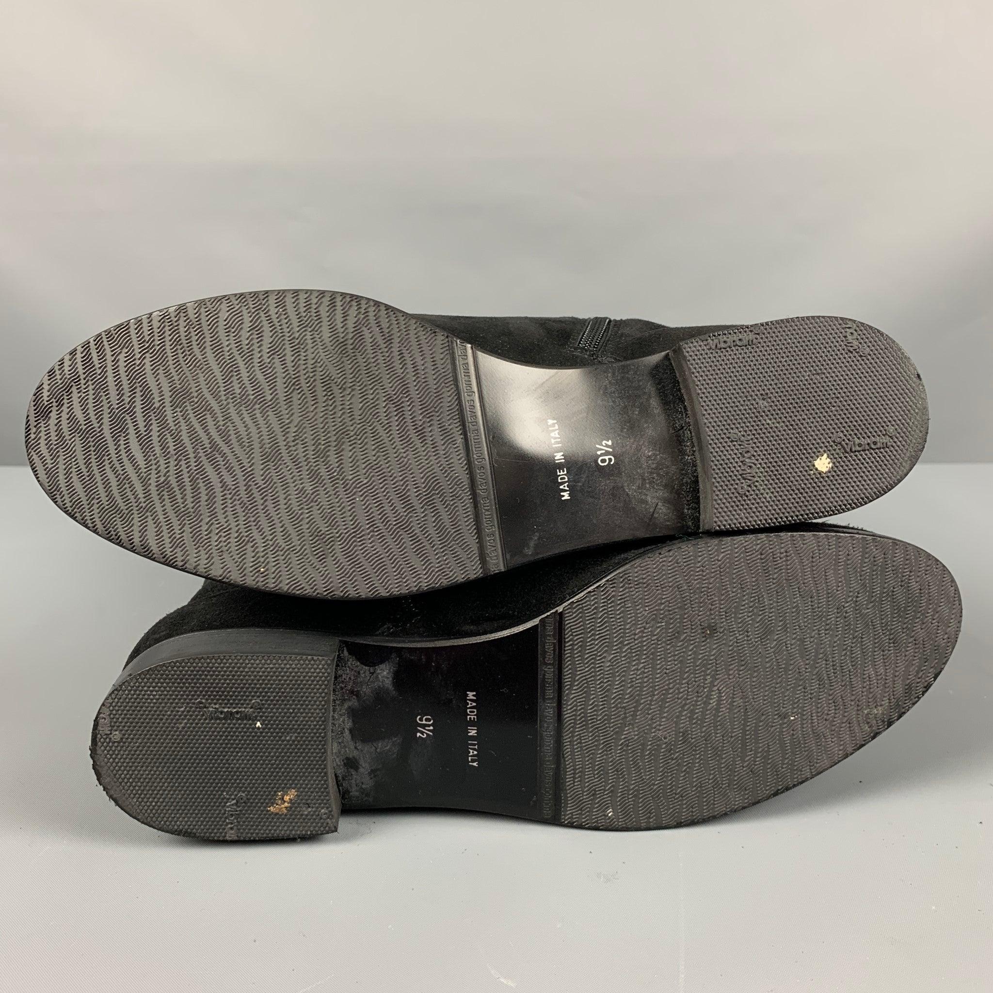 AQUATALIA Size 9.5 Black Suede Boots For Sale 2