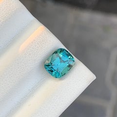 Aquatic Blue Cushion Cut Natural Tourmaline Gemstone for Ring & Pendant Jewelry
