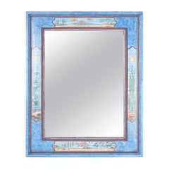 Vintage Aquatic Painted Mirror