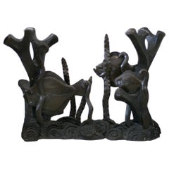 Aquatically Themed Bronze Console Table Base by Mimi, London