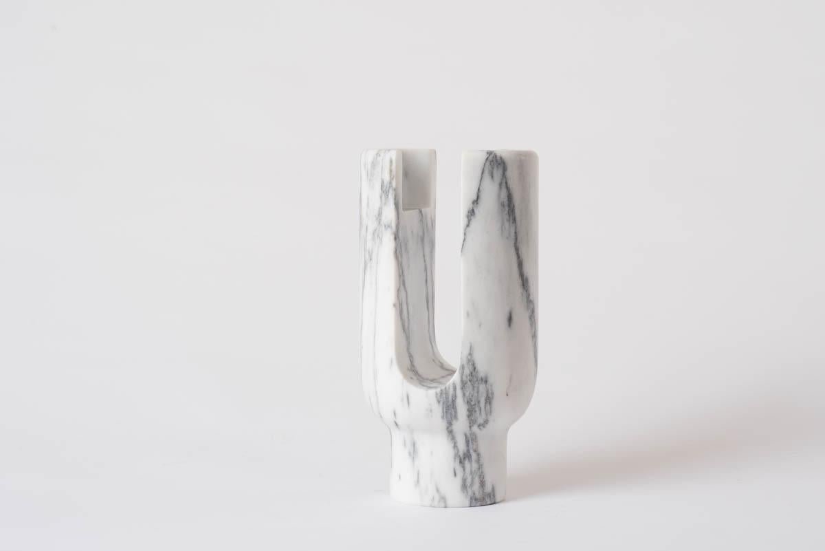 Aquatico marble Lyra candleholder by Dan Yeffet
Dimensions: Ø 143 x H 275 mm
Materials: Marble 


Marble available:
MARQUINA
GREY ST LAURENT
PORTORO
PAONAZZO
CALACATTA


Born in 1971 in Jerusalem, Israel. Studied Industrial Design at