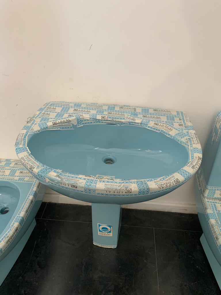 Aquatonda washbasin, toilet and bidet by Achille Castiglioni for Ideal Standard For Sale 3