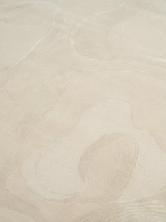 'Aquaverse' Handmade Rug by Linie Design, Watertopia, 240 cm, Beige, Wool & Silk
