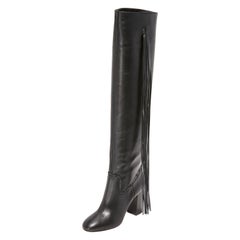 Aquazurra Whip It Leather Over-The-Knee Boots