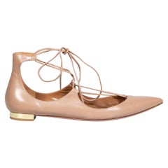 Aquazzura Sandalias Christy Piel Beige Talla IT 38.5
