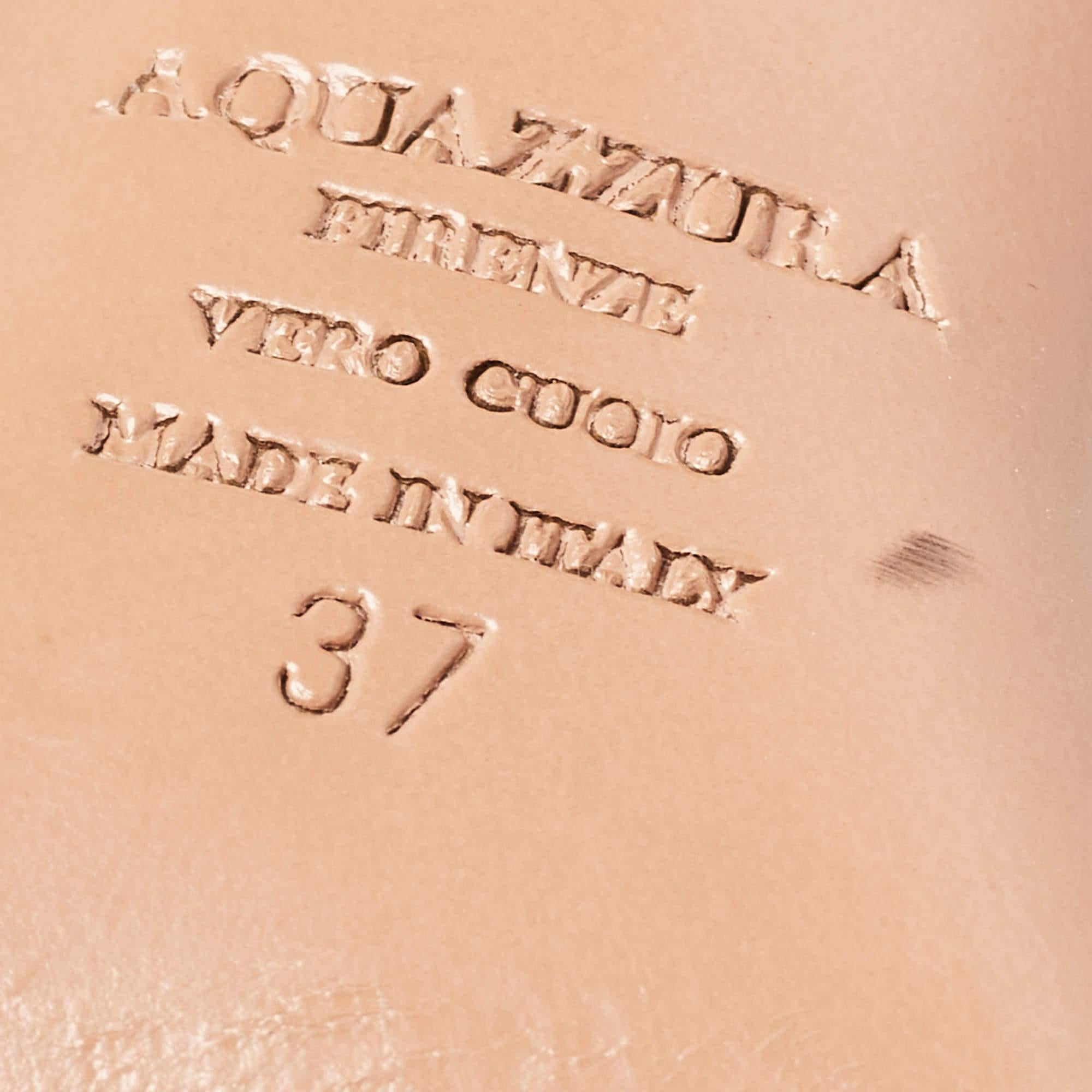 Aquazzura Beige Suede Belgravia Pumps Size 37 For Sale 4