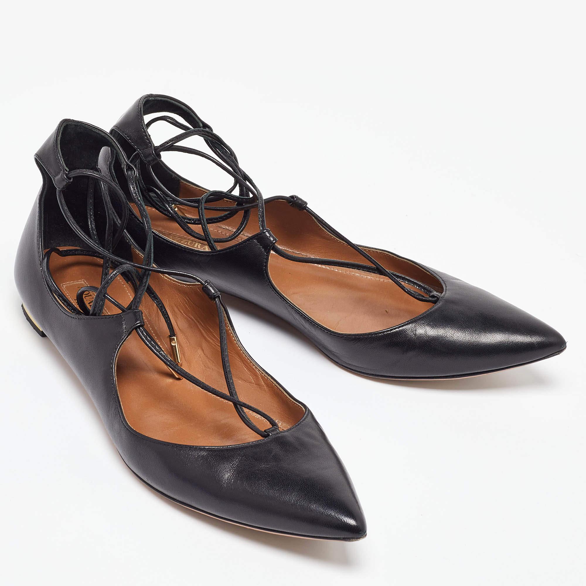 Aquazzura Sandales plates Christy, taille 39 État moyen à Dubai, Al Qouz 2