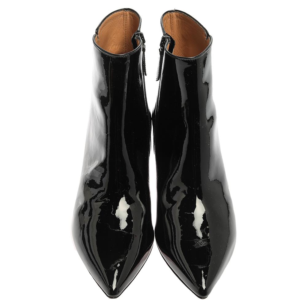aquazzura patent leather boots