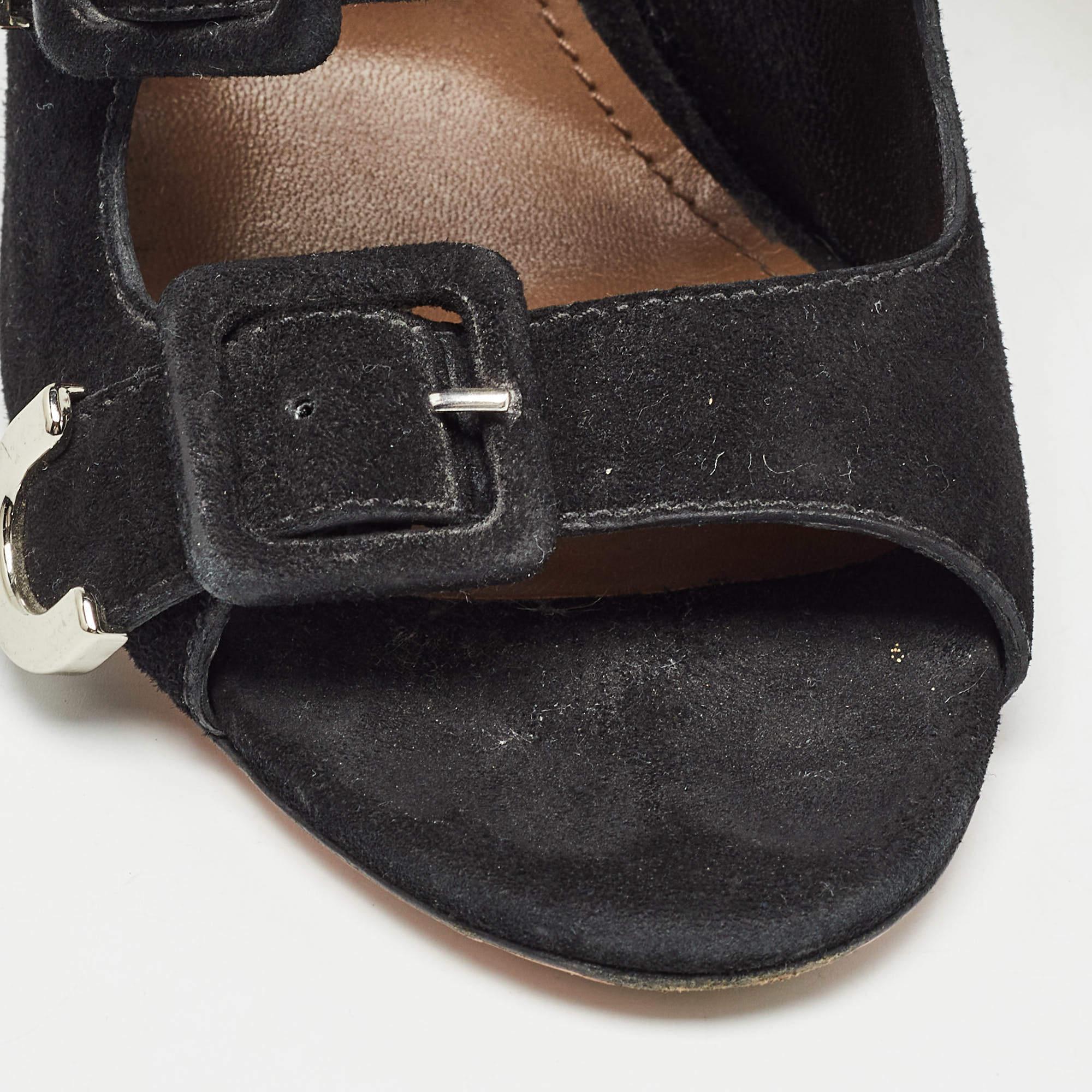 Botas Aquazzura de ante negro Claudia Schiffer Talla 36 en venta 3