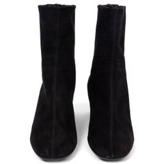 AQUAZZURA Schwarze SAINT HONORE-Stiefeletten aus Wildleder 38