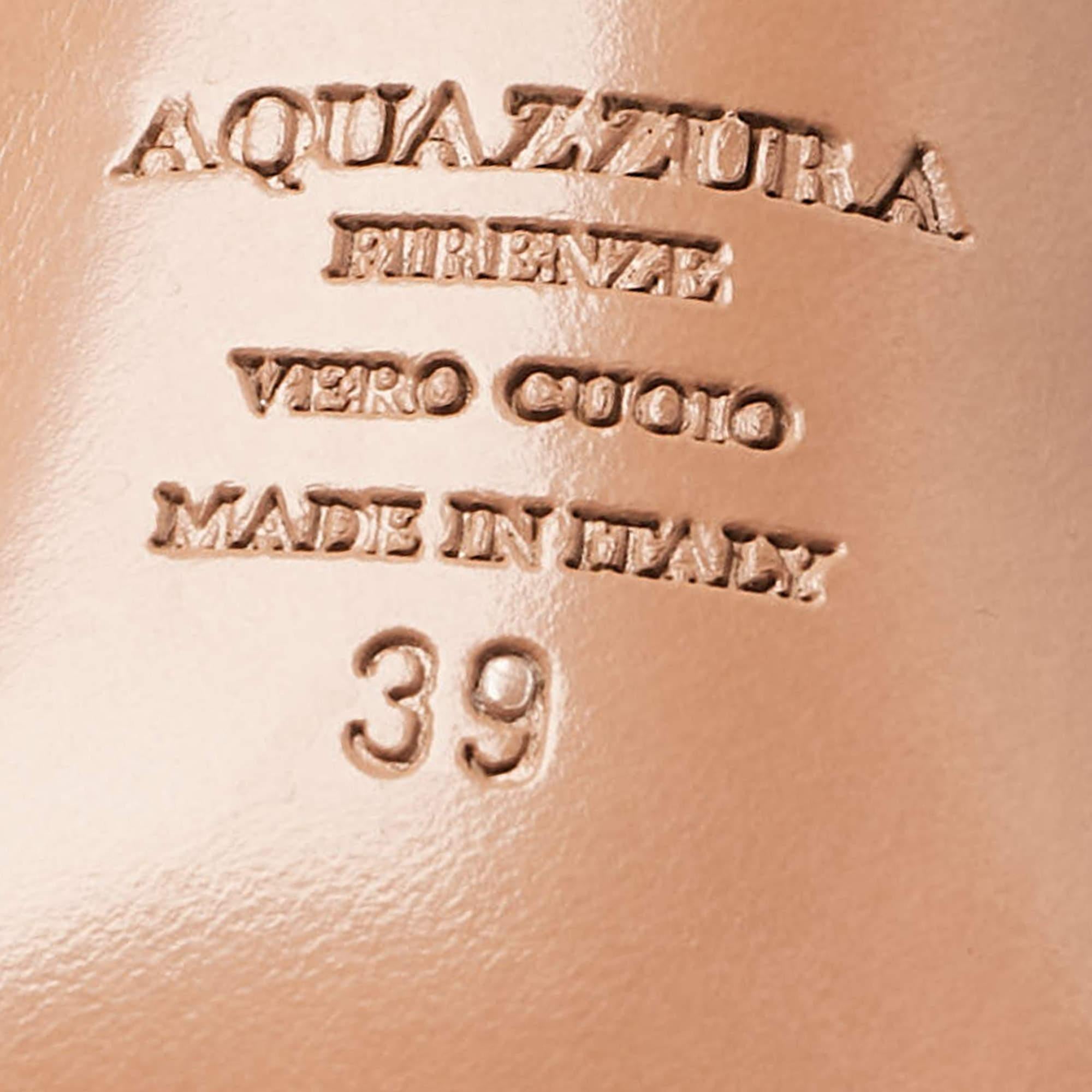 Aquazzura Sandalias con correa al tobillo de ante negro Sexy Thing Talla 39 en venta 3