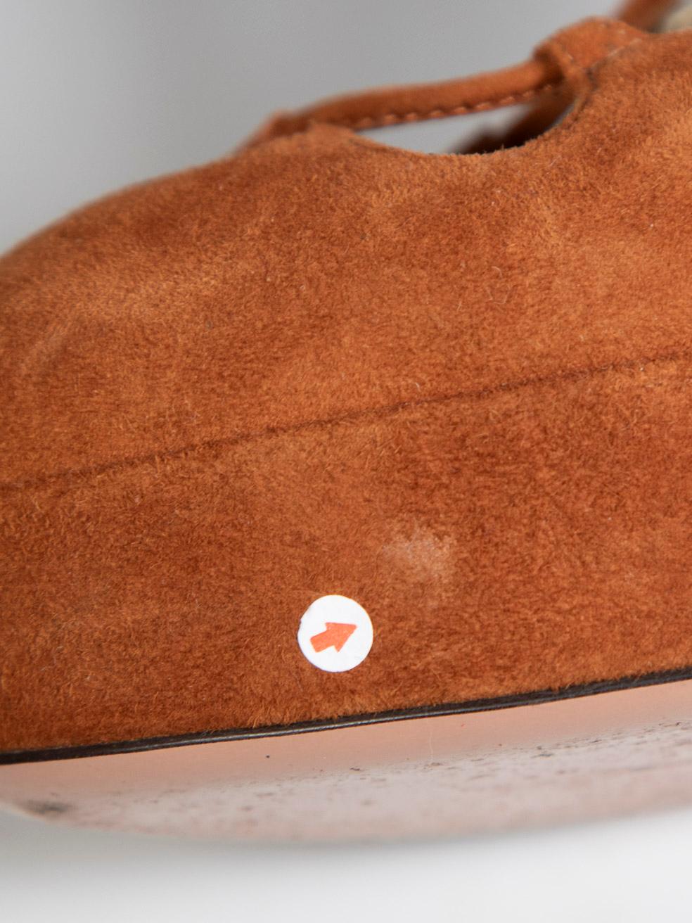 Aquazzura Brown Suede Platform Pumps Size IT 37 For Sale 5
