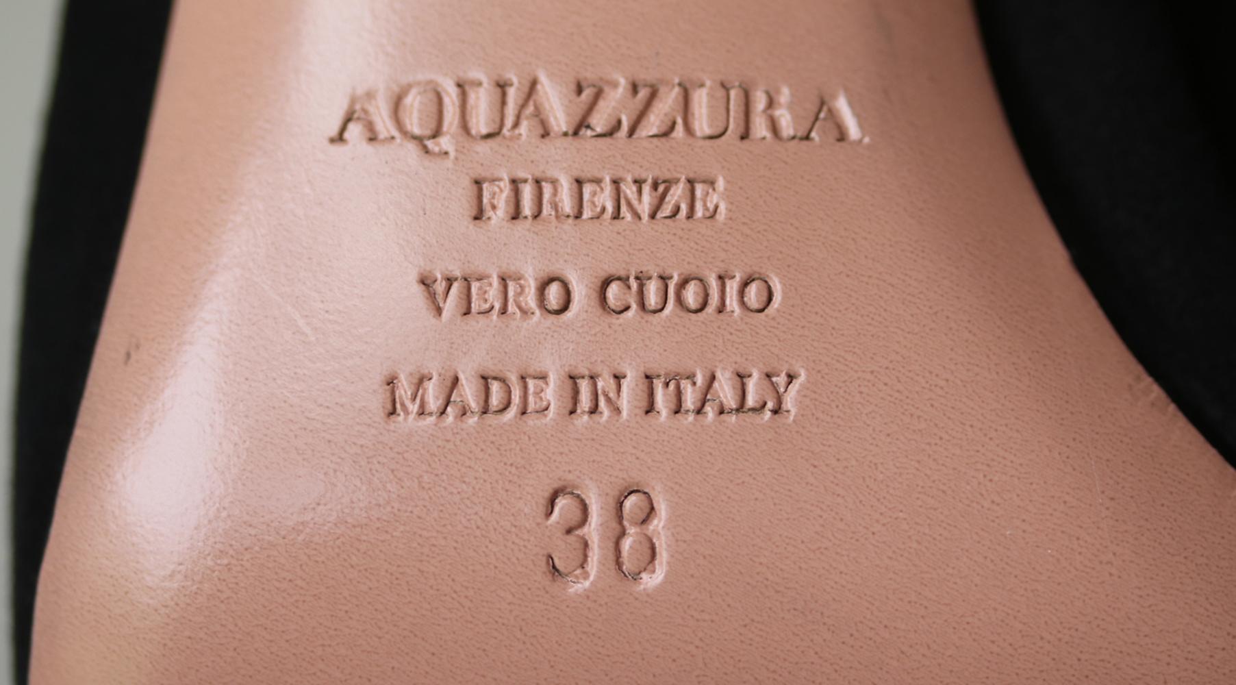 Black Aquazzura Curzon 75 Suede Boots