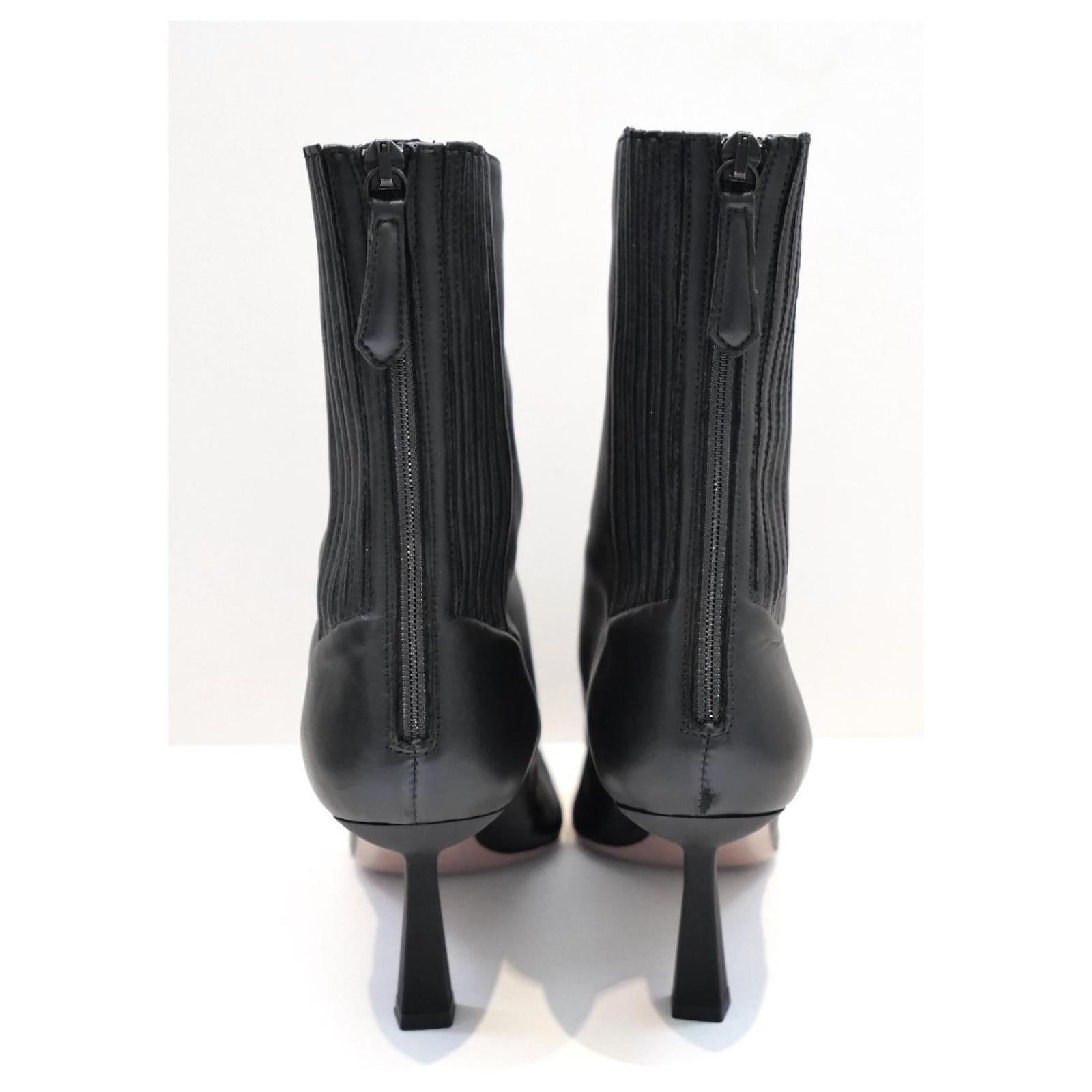Aquazzura Curzon Bootie 75 Stivaletti Nero In condizioni ottime in vendita a London, GB