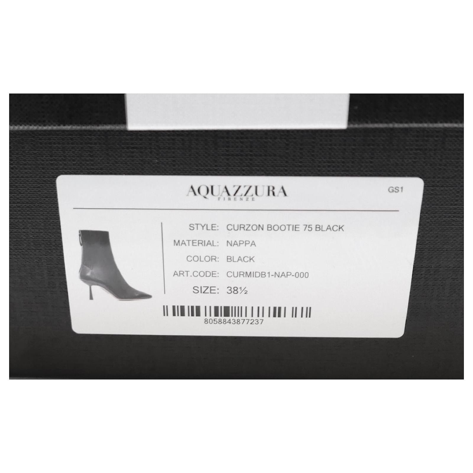 Aquazzura Curzon Bootie 75 Stivaletti Nero in vendita 4