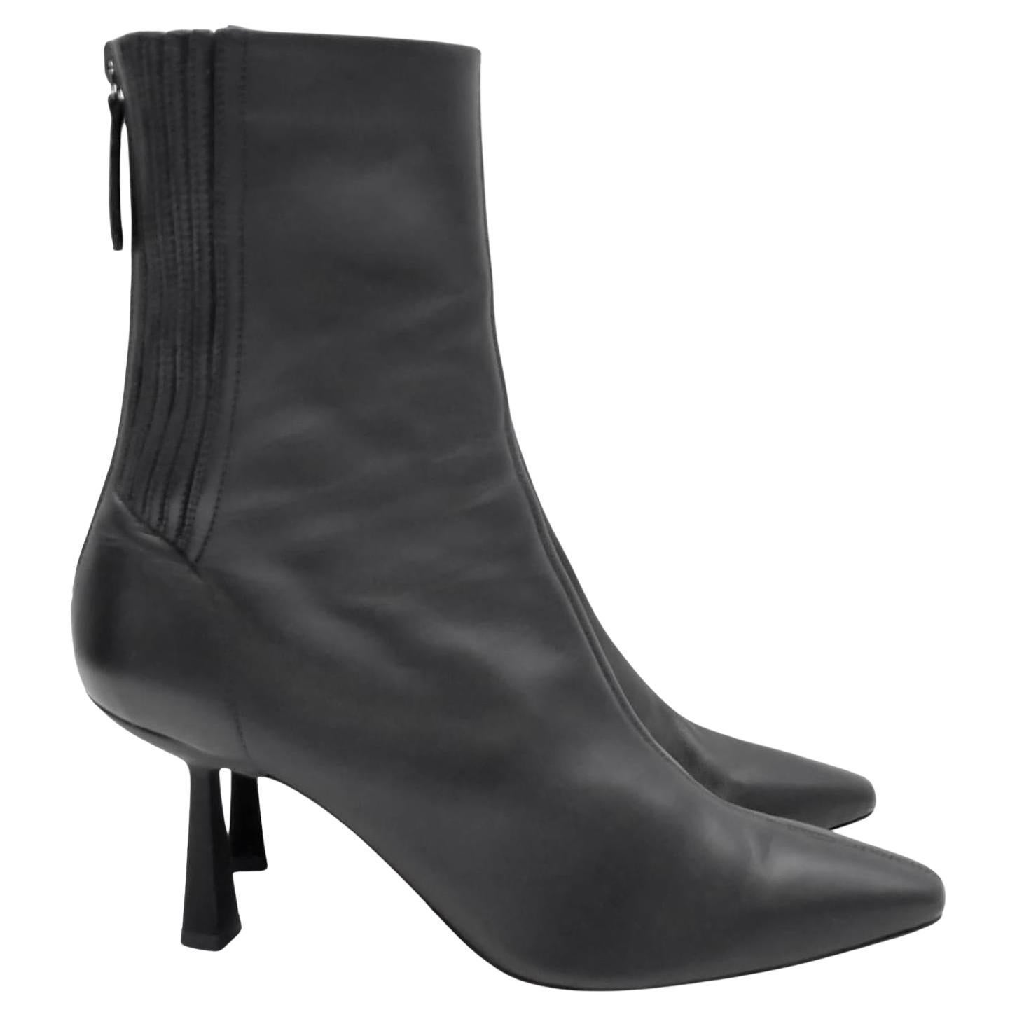 Aquazzura Curzon Bootie 75 Stivaletti Nero in vendita