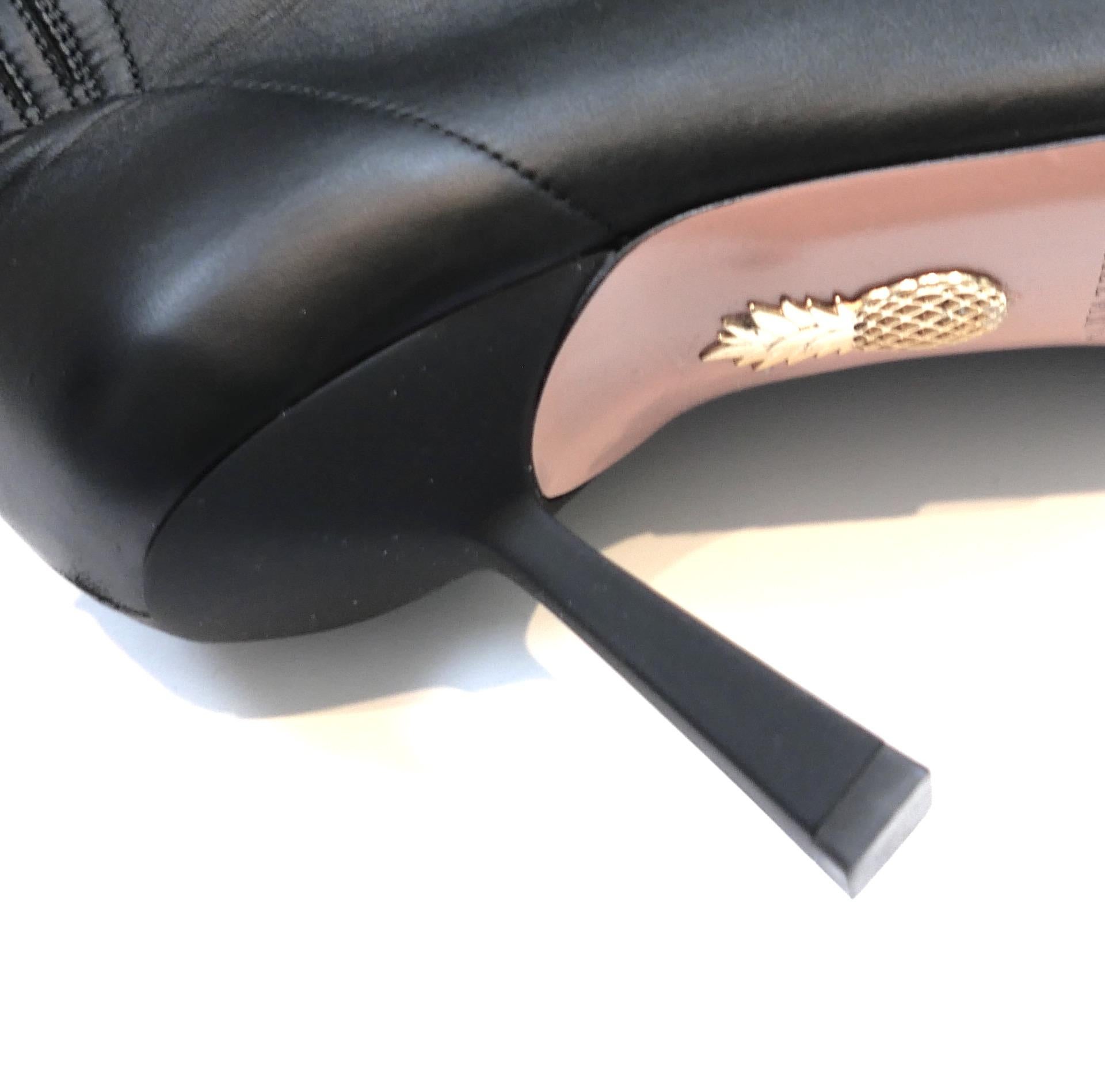 Nero Stivaletti Aquazzura Curzon Bootie 75