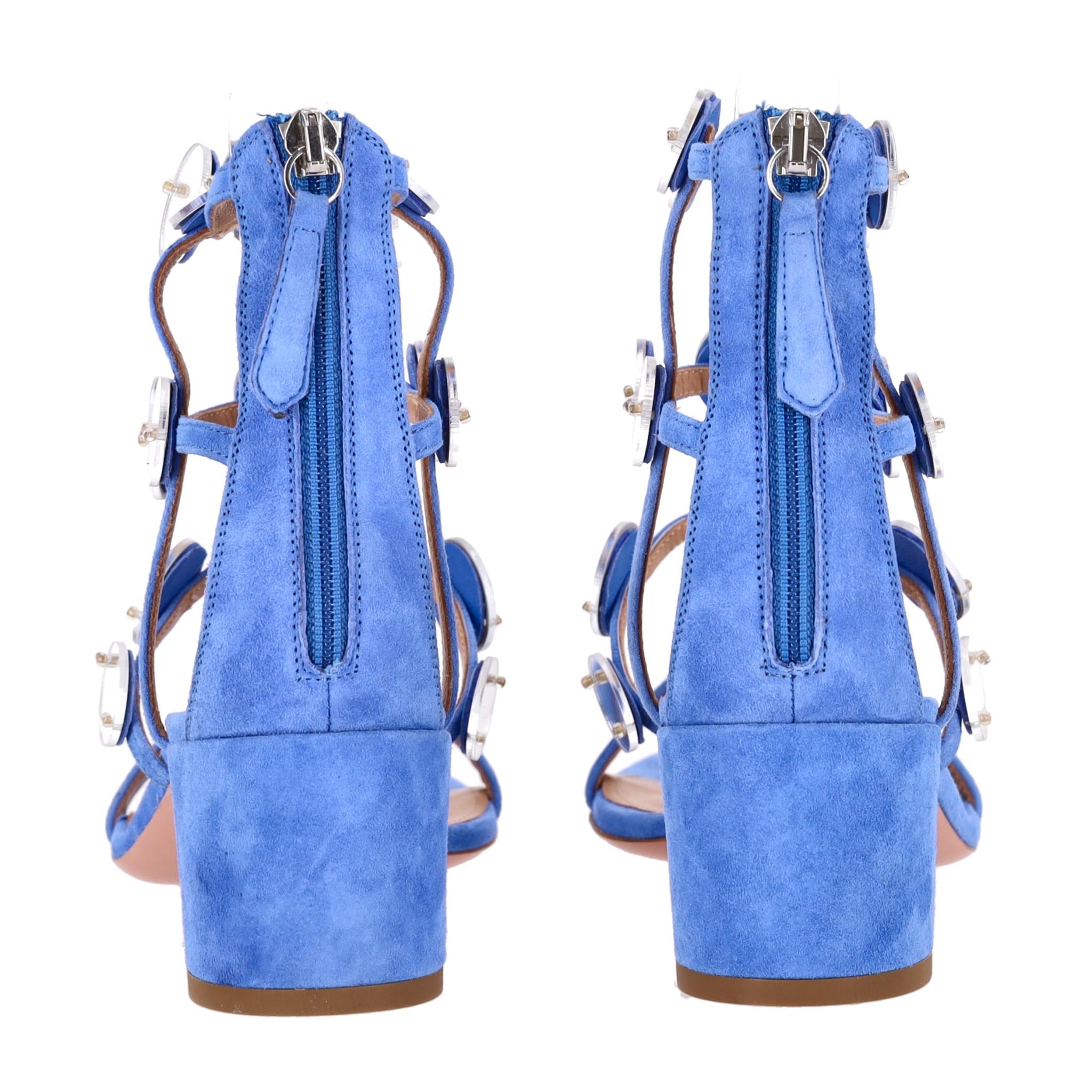 Aquazzura - Sandales en daim Indian Moon Pour femmes en vente