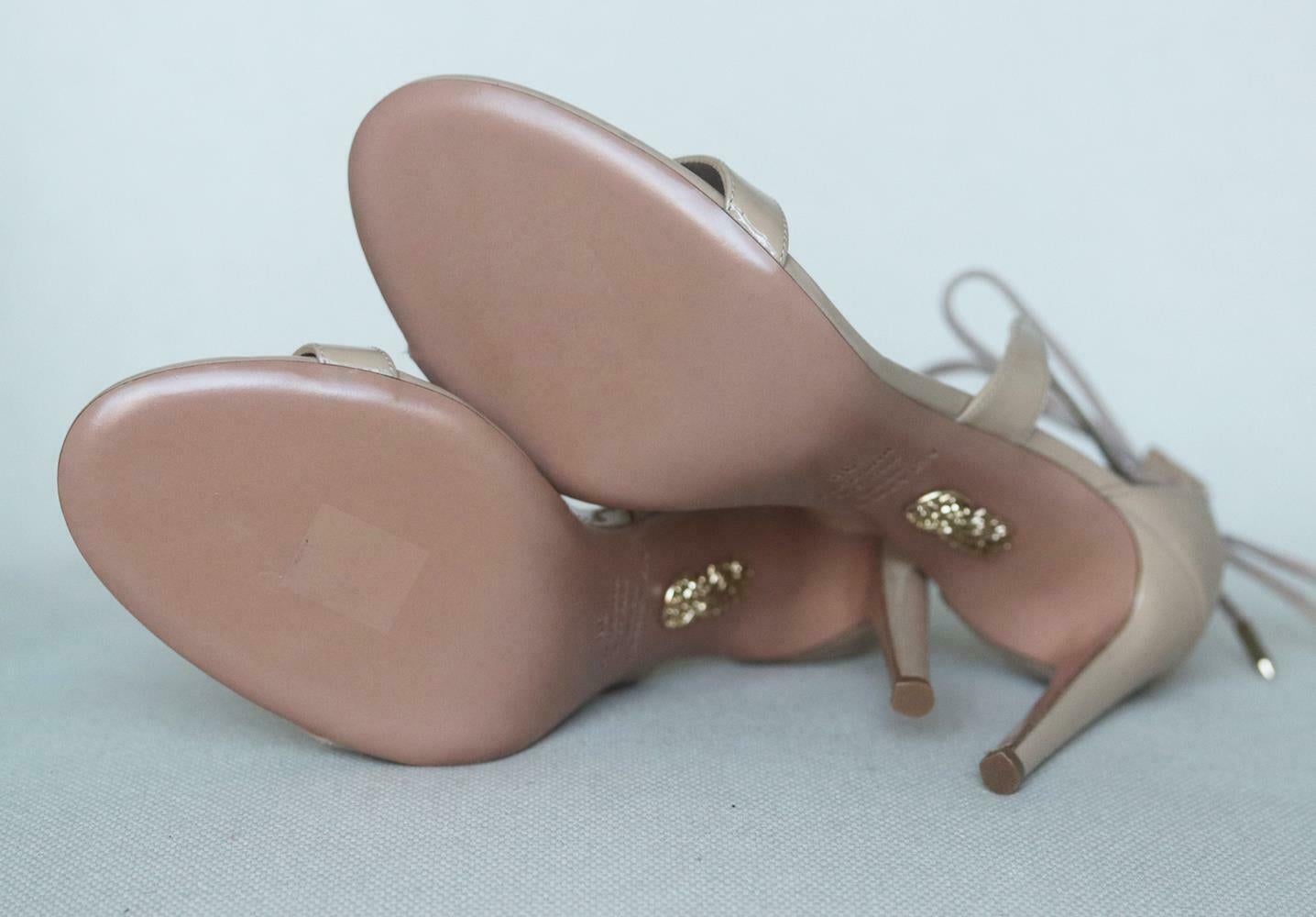 Women's Aquazzura Linda Patent Leather Sandals